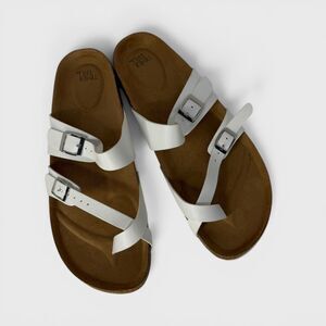 Time and Tru Women's Two-Strap Comfort Sandals